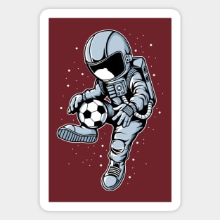 astronaut playing soccer Magnet